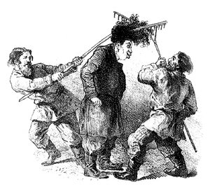 Александр Дюма за столом