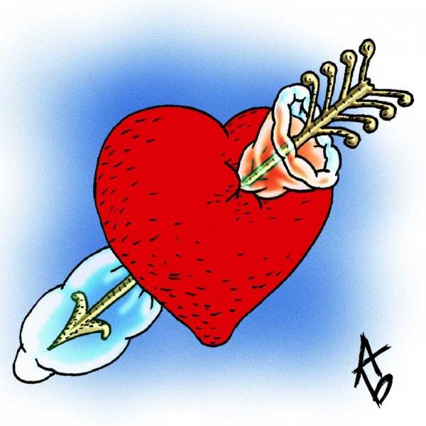 Сердечки карикатура (32 фото)