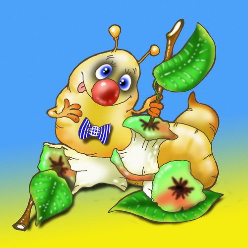 Смешные гусенички