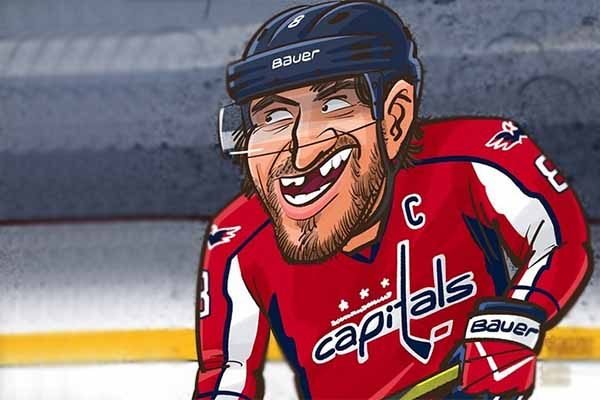 Александр Овечкин шарж