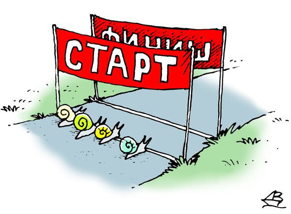 Марафонец карикатура