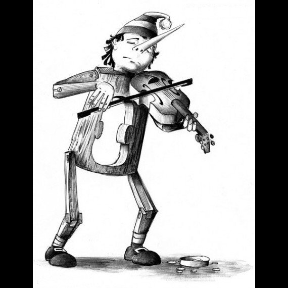 Буратино прикольные рисунки