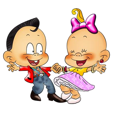 Дети танцуют мультяшные