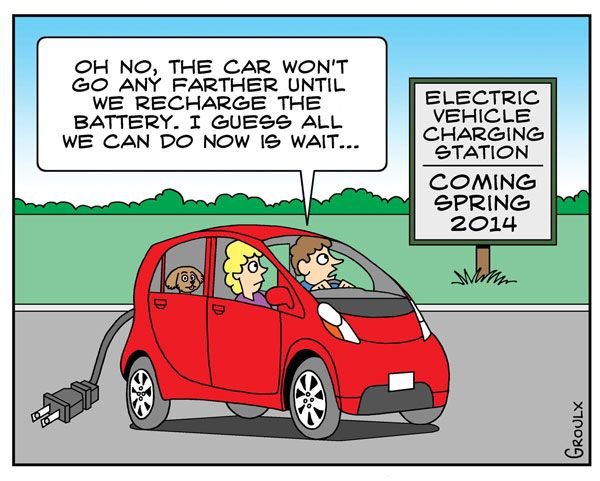 Смешной электромобиль