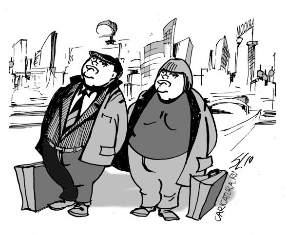 Юрий Лужков шарж