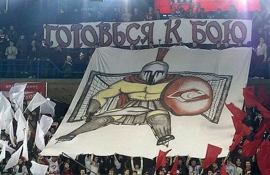 Карикатура ЦСКА против Спартака