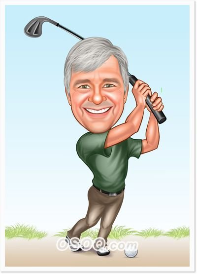 Смешные рисунки гольфисты