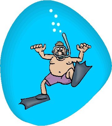 Плавание карикатура