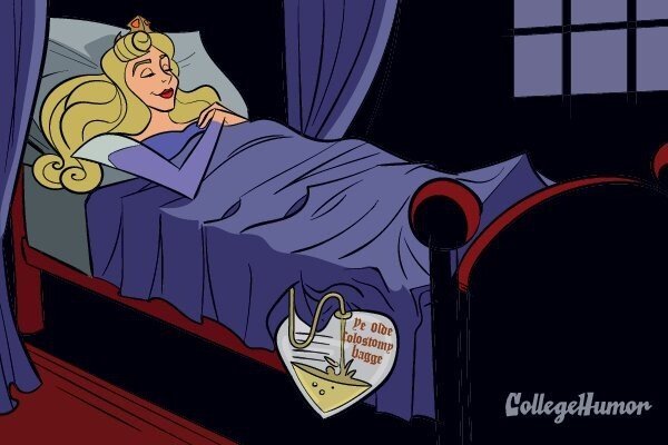 Литография спящая красавица