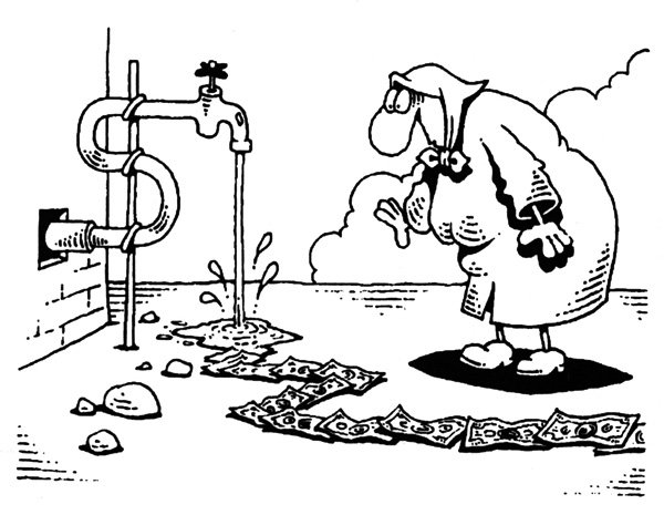 Вода карикатура