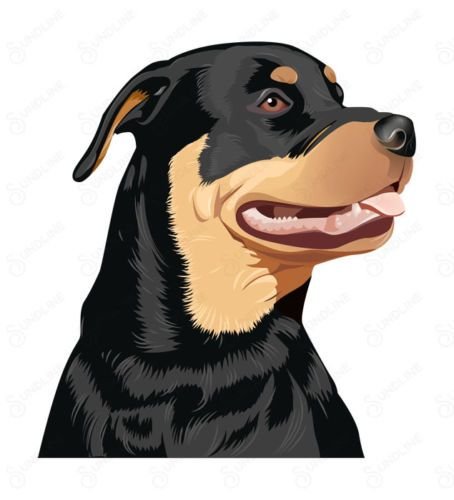 Ротвейлер мультяшный