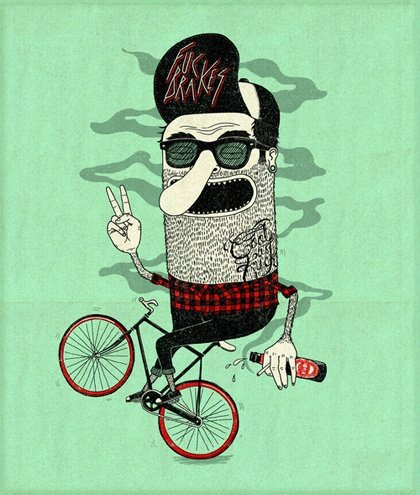 Fixed Gear карикатура