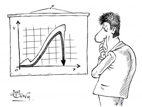 График карикатура