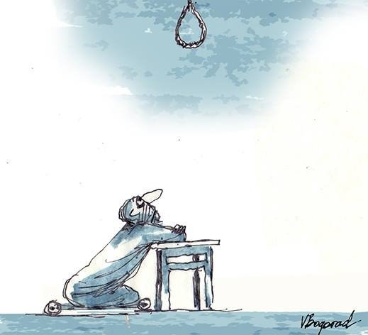 Карикатура на печаль