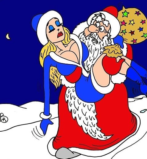 Современная Снегурочка рисунок