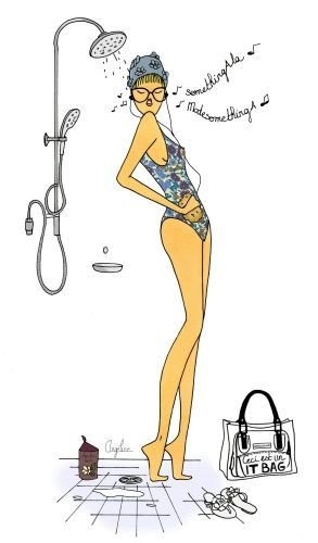 Рисованные девушки смешные