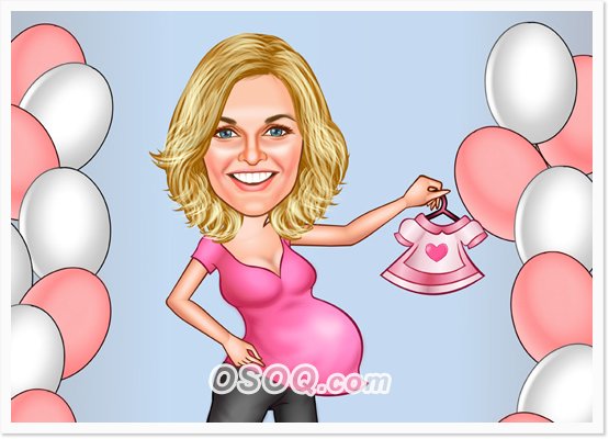 Шарж беременная