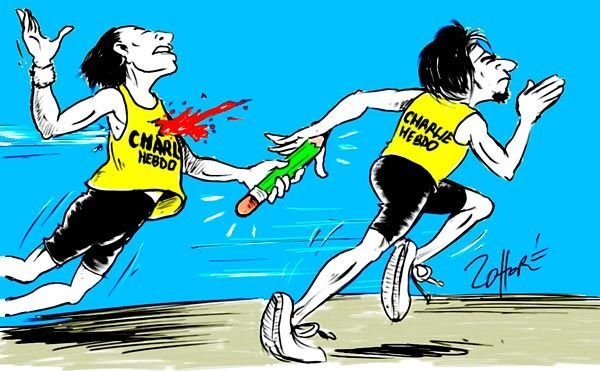 Марафон карикатура