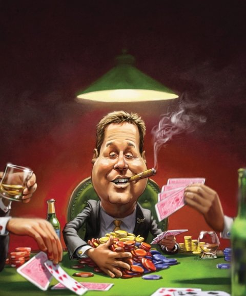 Покер карикатура