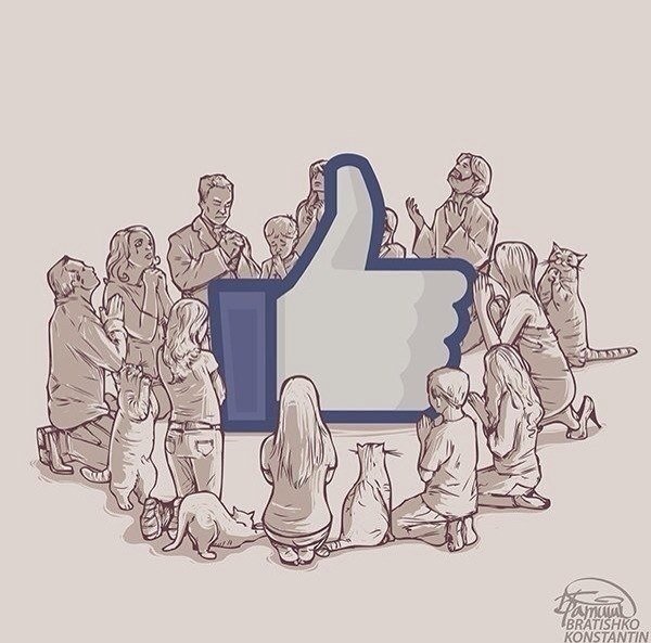 Социальные сети карикатура