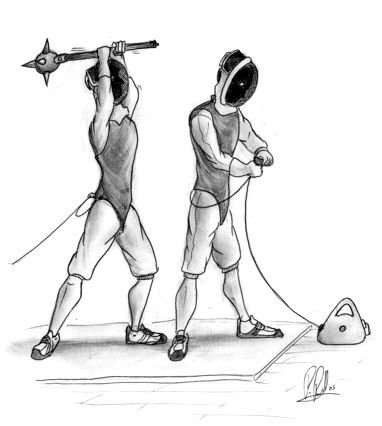 Смешные фехтовальщики