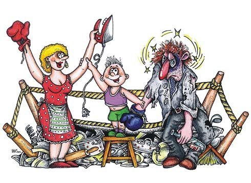 Карикатуры на семейную жизнь