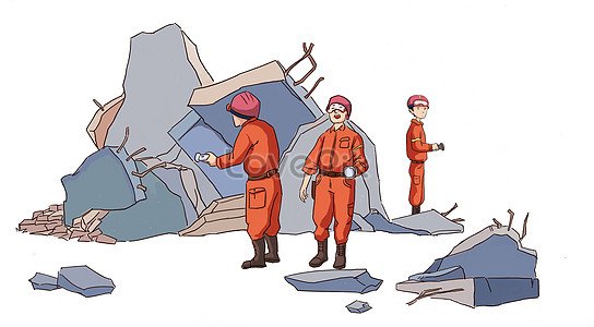 Землетрясение рисунок