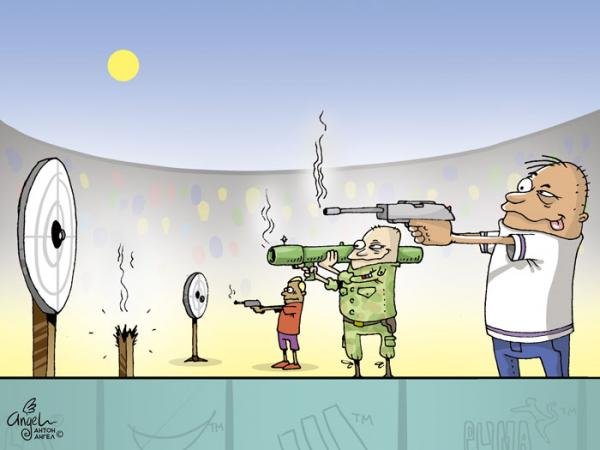 Карикатура на стрельбу