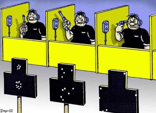 Стрелок карикатура