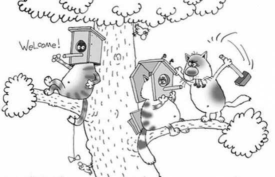 Весенние карикатуры