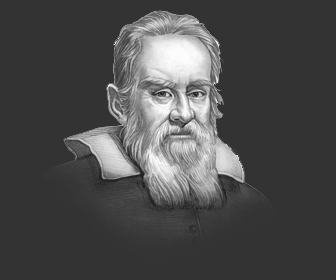 Галилео Галилей портрет карандашом