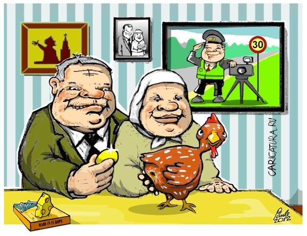 Курочка Ряба карикатура