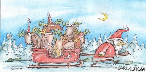 Дед Мороз в армии карикатура