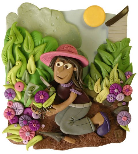 Объемные картины из пластилина