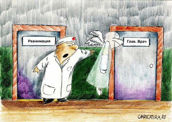 Реаниматолог карикатура