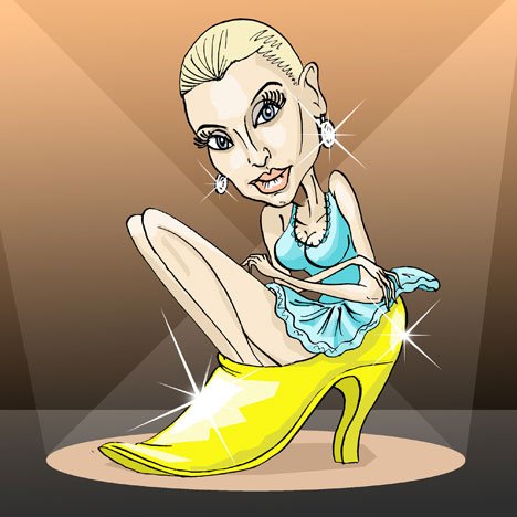 Шарж танцовщица