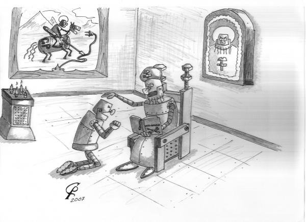 Карикатуры молящихся