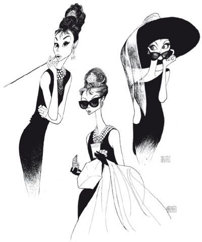 Одри Хепберн карикатура