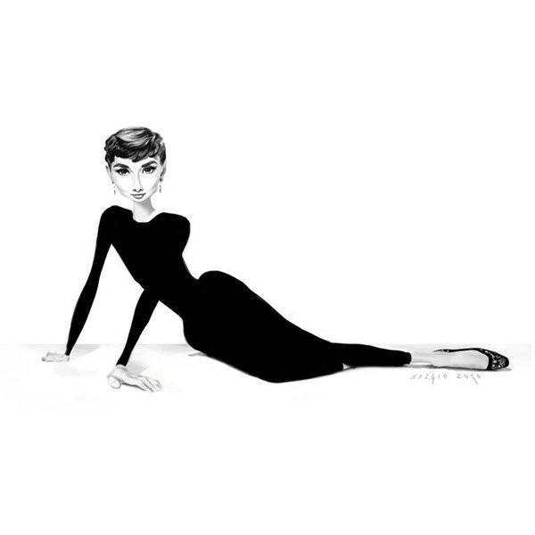 Одри Хепберн карикатура