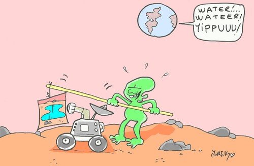 Марсианин карикатура