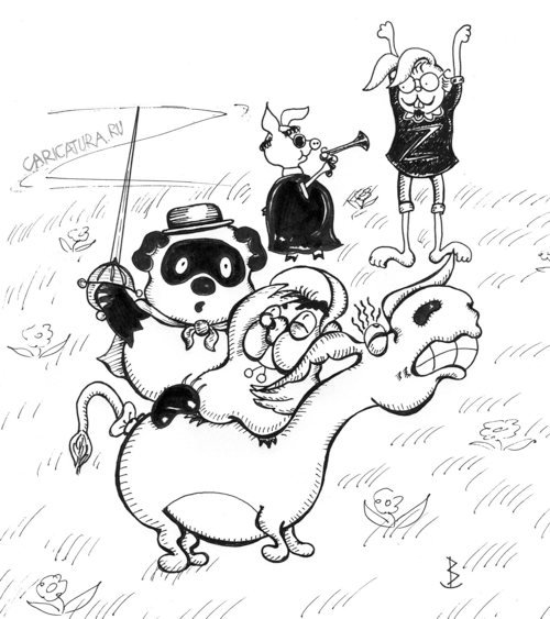 Шарж Винни пух