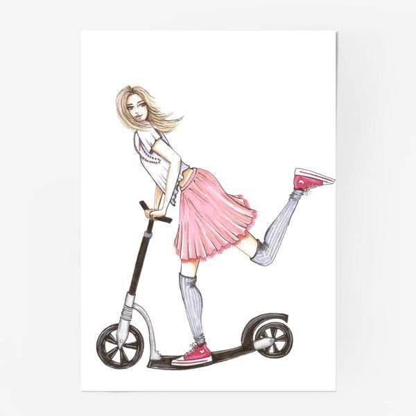 Слоненок на самокате