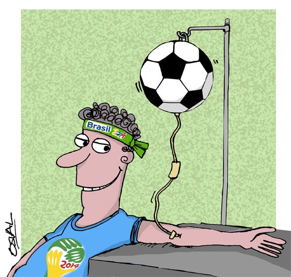 Карикатуры на футбольную тему