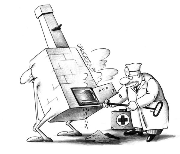 Кочегар карикатура