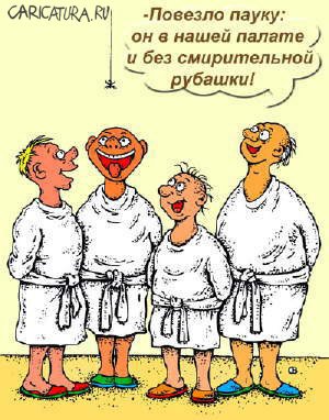 Смирительная рубашка карикатура