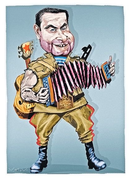 Любэ карикатура