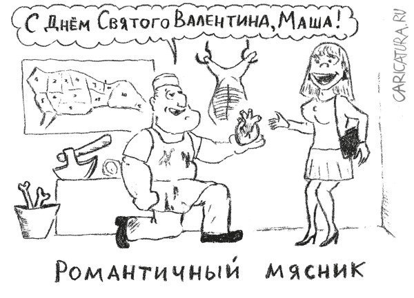 Мясник карикатура юмор