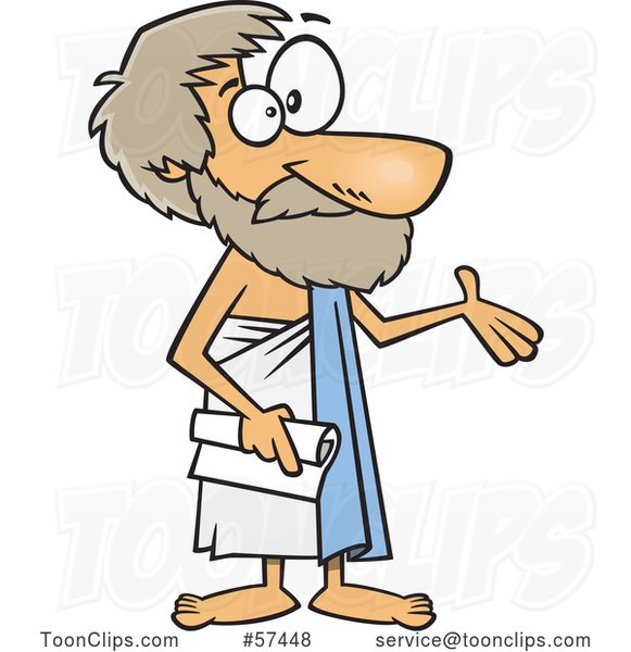 Аристотель шарж