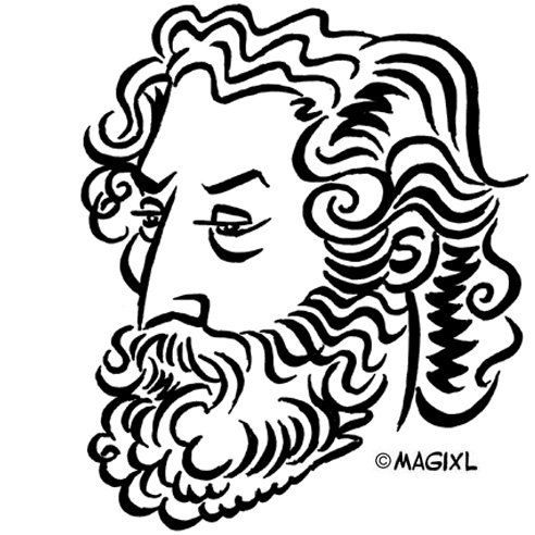 Аристотель шарж