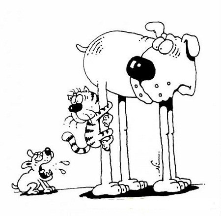 Собака карикатура